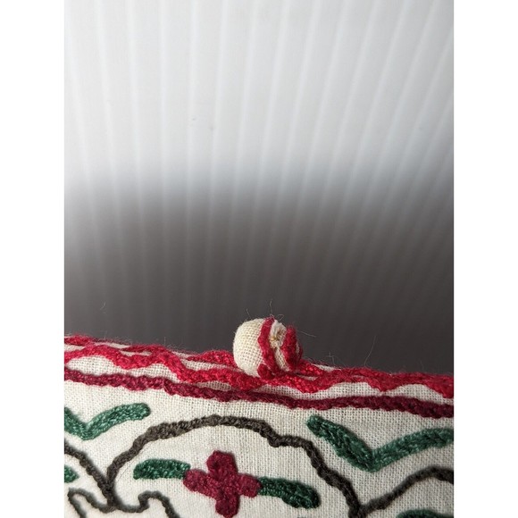 Vintage Heavily Embroidered Tea Pot Cozy Floral Thickly Padded Liner Hand Made - Picture 8 of 11